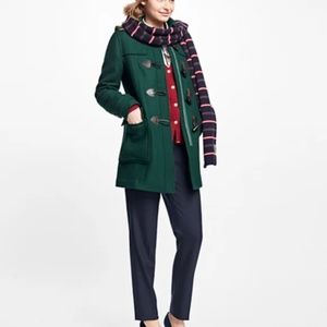 Brooks Brothers Red Fleece Green Duffle Toggle Coat (Size 6)